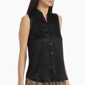L'AGENCE Emmy Sleeveless Silk Blouse